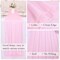 10FT Blushing Pink Chiffon Table Runner 30x120 Inches Spring Boho Sheer Fabric Table Runner for Wedding Bridal Baby Shower Birthday Party Valentine's Day Decorations